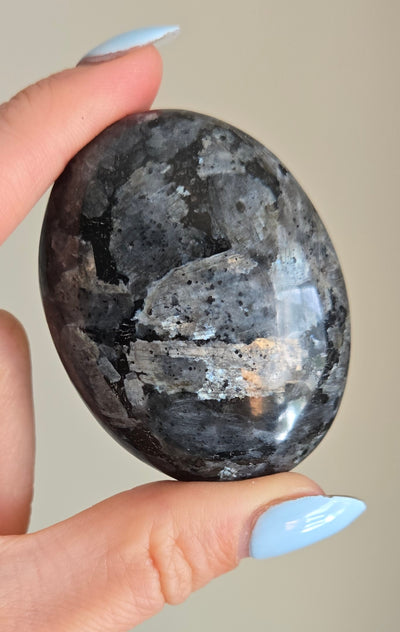 Larvikite Palm Stones