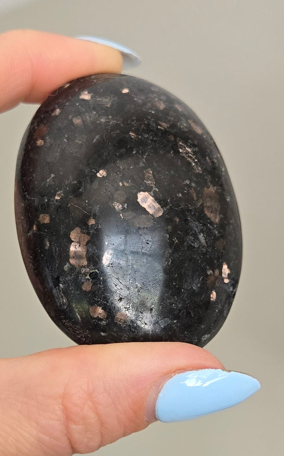 Nuummite Palm Stones