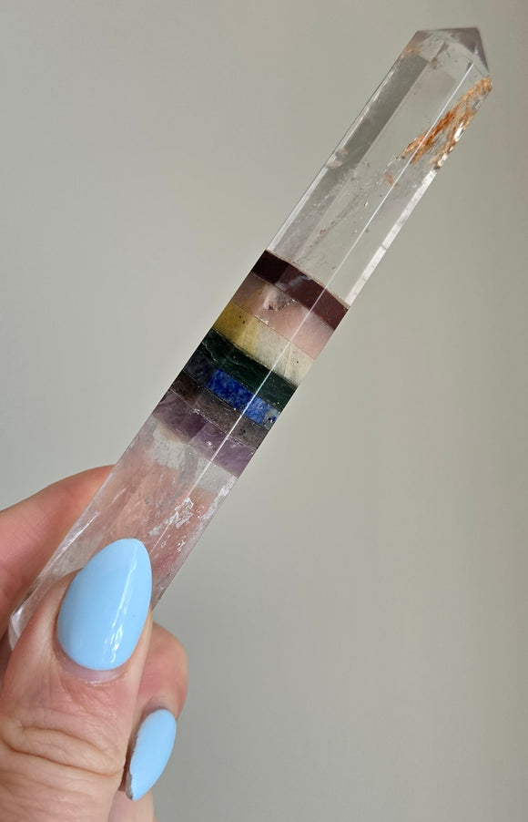 Quartz Colour Banded Wands