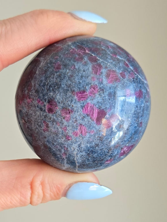 Ruby in Kyanite Spheres