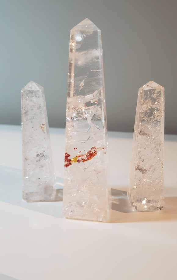 Crackle Quartz Towers