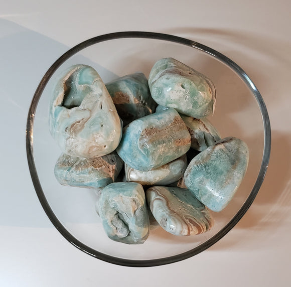 Caribbean Calcite Tumbled