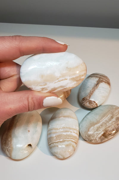 Caribbean Calcite Palm Stones