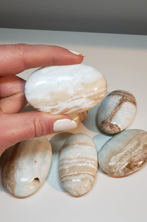 Caribbean Calcite Palm Stones