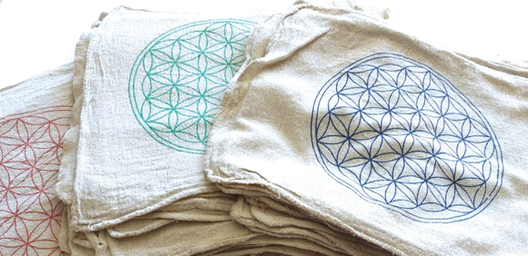 Flower of Life Crystal Grid Cloth
