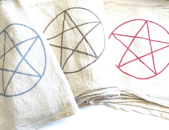 Pentagram Crystal Grid Cloth